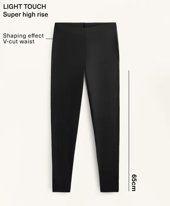 Легинсы Light Touch с поясом V-образной формы, длина 65 см