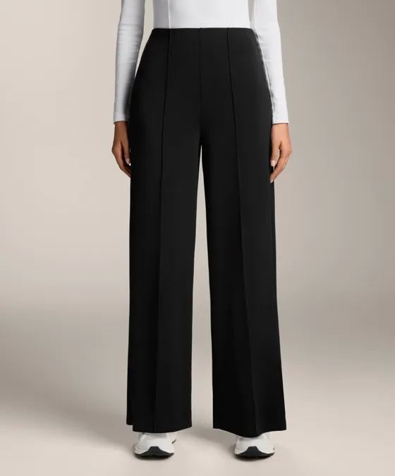 Прямые брюки с рельефным швом из ткани с модалом