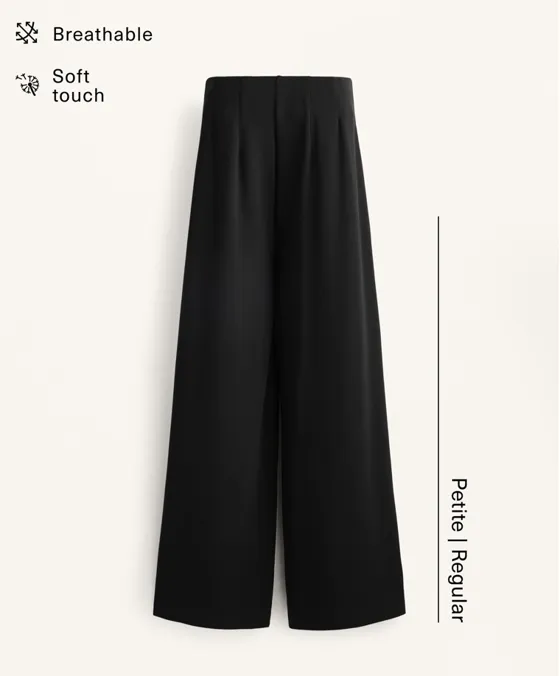 Прямые брюки с рельефным швом из ткани с модалом