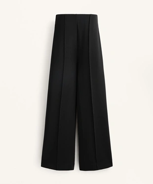 Прямые брюки с рельефным швом из ткани с модалом- Заказать в России