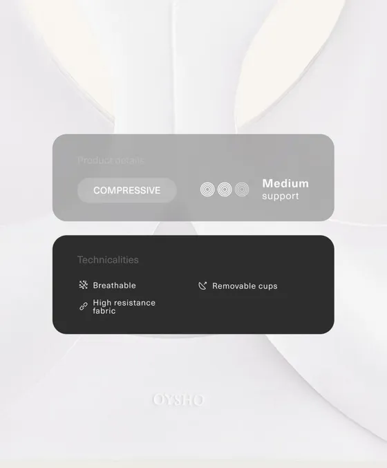 Бюстгальтер Compressive с чашками и средней степенью поддержки