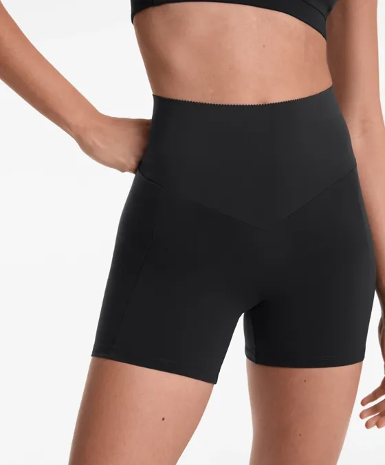 Облегающие шорты Compressive с высокой посадкой и карманом, 10 см