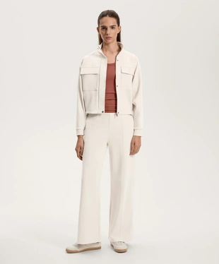 Майка без рукавов из ребристой ткани с хлопком и модалом- Заказать в России