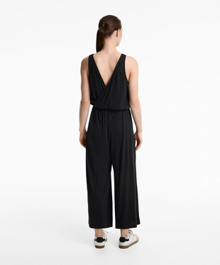 Легкий миди-комбинезон на завязках с модалом- Заказать в России