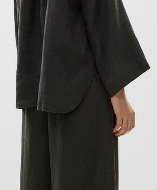 Рубашка оверсайз из 100% льна- Заказать в России