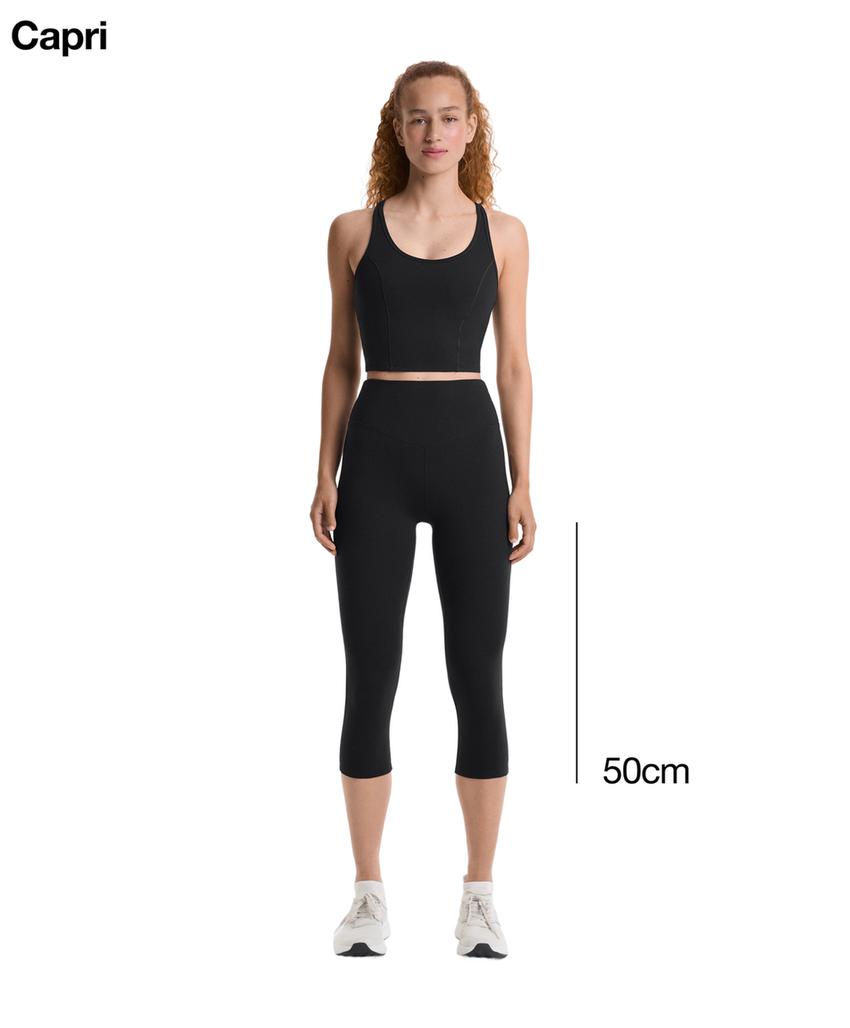 Капри из полиамидного микса с хлопковой структурой на 50 см