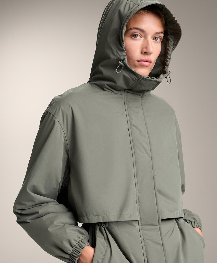 Пуховик fellex® aerogel 10k водонепроницаемый длинный dark khaki