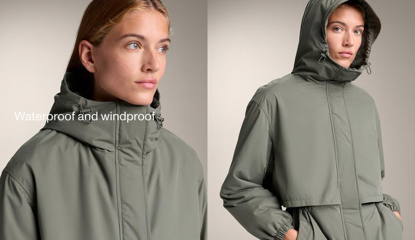 Пуховик fellex® aerogel 10k водонепроницаемый длинный dark khaki