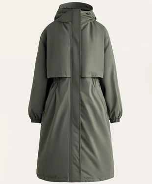 Пуховик FELLEX® AEROGEL 10K водонепроницаемый длинный DARK KHAKI- Заказать в России