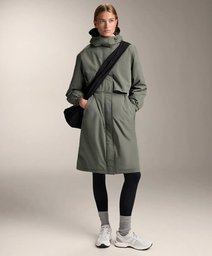 Пуховик FELLEX® AEROGEL 10K водонепроницаемый длинный DARK KHAKI- Заказать в России