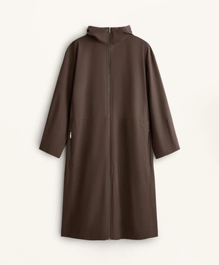 10K водонепроницаемый легкий длинный плащ BROWN- Заказать в России