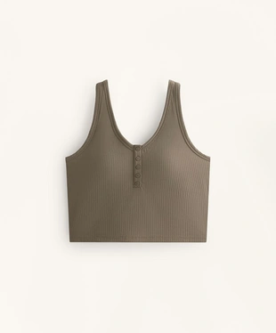 Рубашка-топ с открытой спиной HENLEY COMFORTLUX из ребристой ткани- Заказать в России