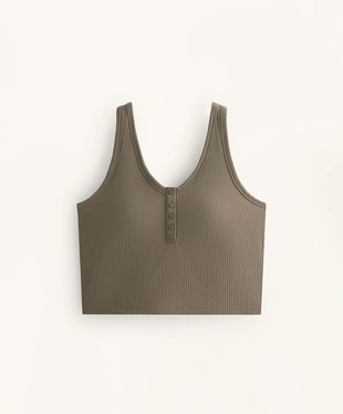 Рубашка-топ с открытой спиной HENLEY COMFORTLUX из ребристой ткани- Заказать в России