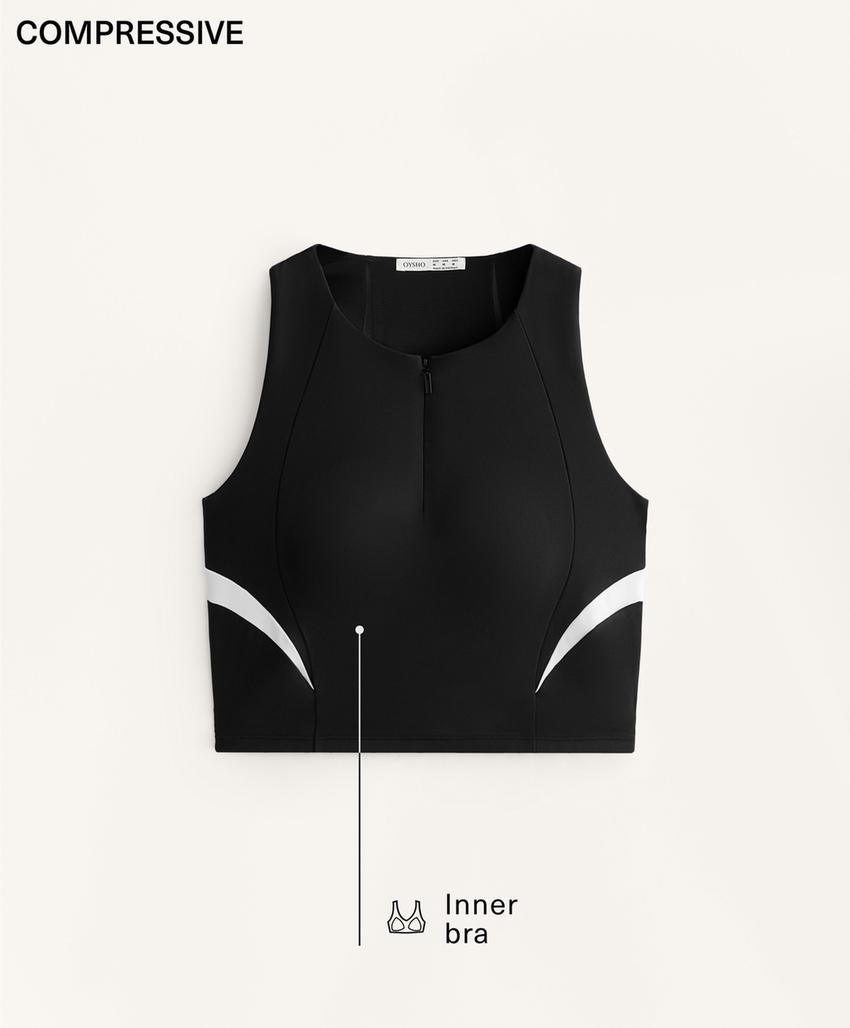 Топ с узором compressive lines