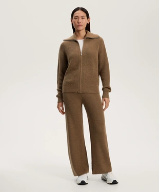 KNIT STRAIGHT-LEG TROUSERS- Заказать в России
