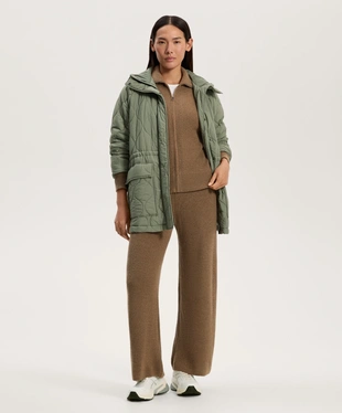 KNIT STRAIGHT-LEG TROUSERS- Заказать в России