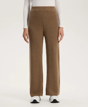 KNIT STRAIGHT-LEG TROUSERS- Заказать в России