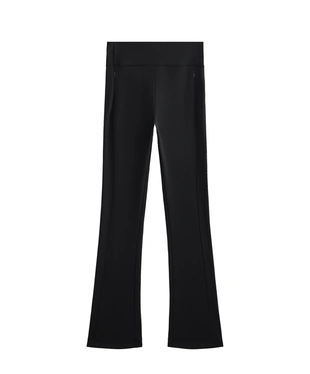 HIGH RISE WARM FLARE TROUSERS WITH POCKETS- Заказать в России