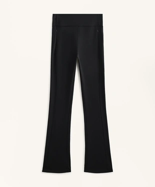 HIGH RISE WARM FLARE TROUSERS WITH POCKETS- Заказать в России