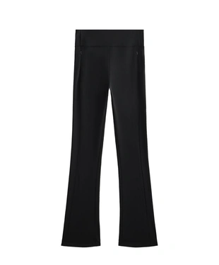 HIGH RISE WARM FLARE TROUSERS WITH POCKETS- Заказать в России