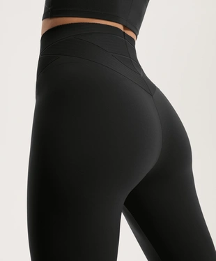 ANKLE-LENGTH HIGH RISE COMPRESSIVE CORE CONTROL BLOCK LEGGINGS 65 CM- Заказать в России