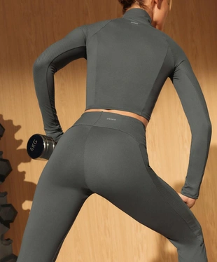 Майка COMFORTLUX с длинным рукавом и вставками ребристой фактуры- Заказать в России