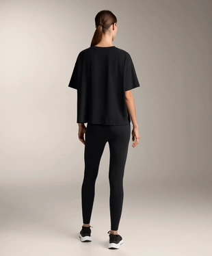 BOXY SHORT-SLEEVE COTTON BLEND T-SHIRT- Заказать в России