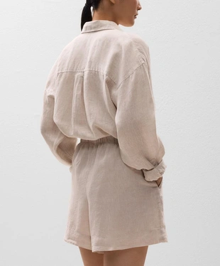 Бермуды из 100% льна- Заказать в России