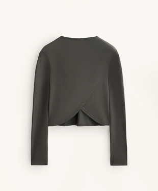 CROSS-BACK CROPPED T-SHIRT WITH MODAL- Заказать в России