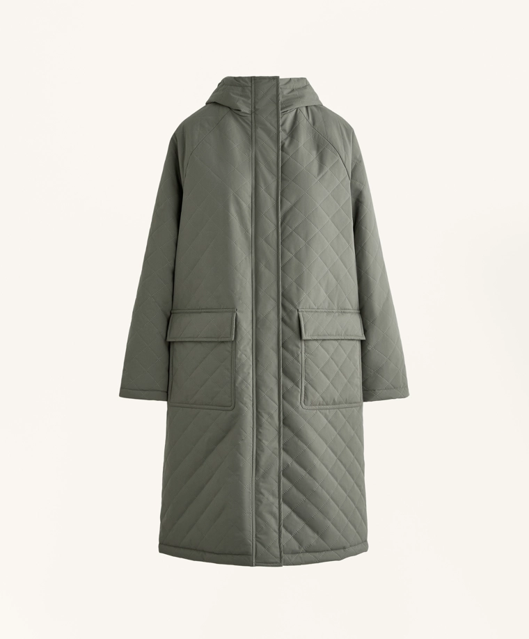 Длинный утепленный пуховик fellex® aerogel 3k с водонепроницаемой тканью