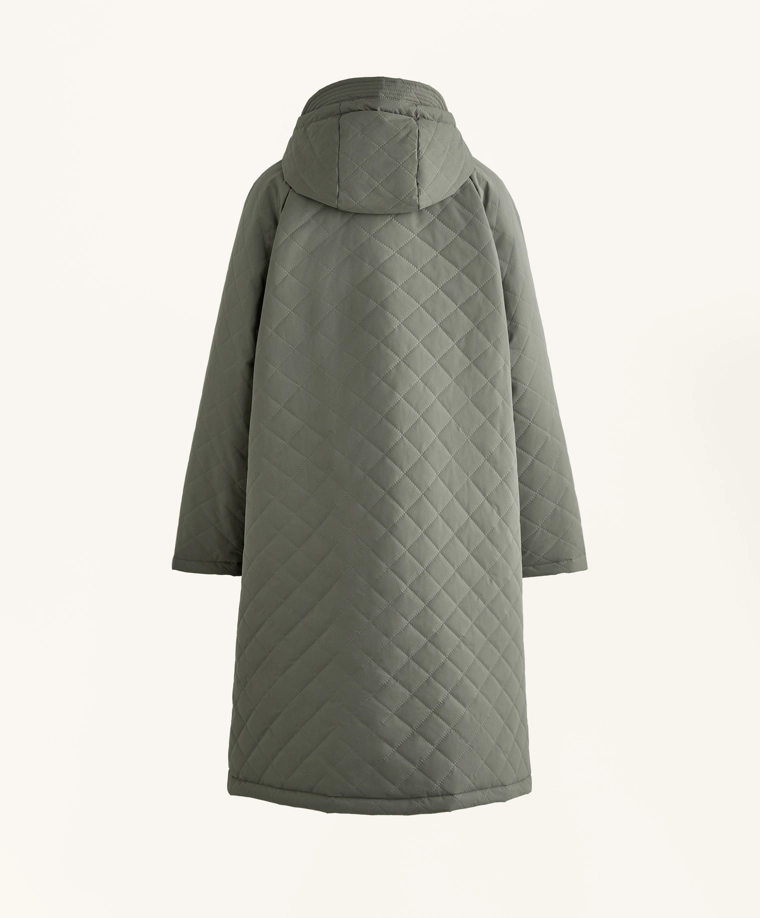 Длинный утепленный пуховик fellex® aerogel 3k с водонепроницаемой тканью