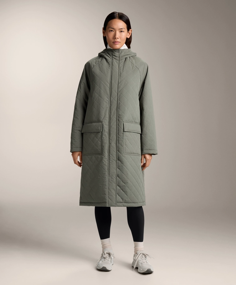 Длинный утепленный пуховик fellex® aerogel 3k с водонепроницаемой тканью