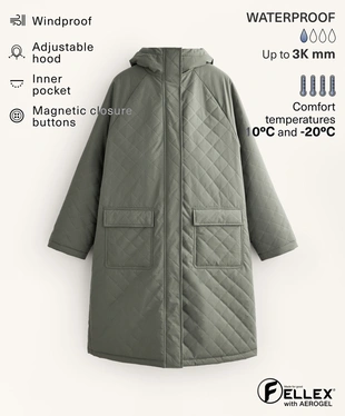 FELLEX® AEROGEL 3K WATERPROOF LONG PADDED JACKET- Заказать в России