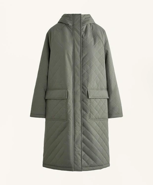 Длинный утепленный пуховик FELLEX® AEROGEL 3K с водонепроницаемой тканью- Заказать в России