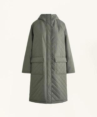 Длинный утепленный пуховик FELLEX® AEROGEL 3K с водонепроницаемой тканью- Заказать в России