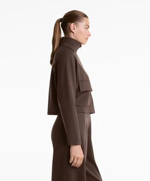 NEOPRENE-EFFECT JACKET WITH POCKETS- Заказать в России