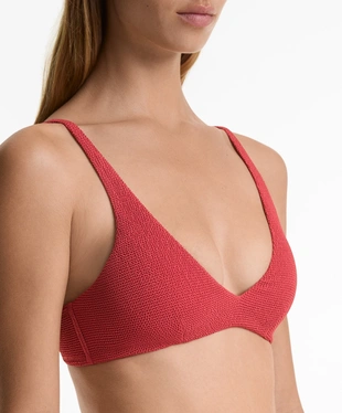 HALTERNECK CRINKLE BIKINI TOP- Заказать в России