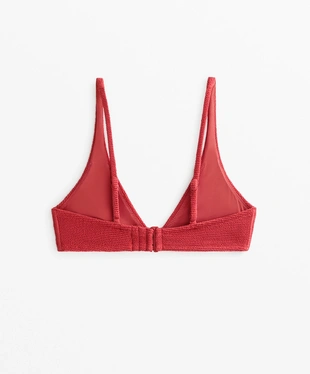 HALTERNECK CRINKLE BIKINI TOP- Заказать в России