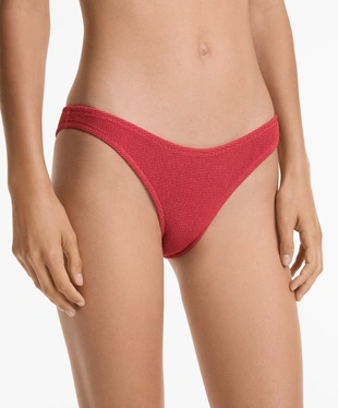 U-CUT CRINKLE MID-RISE BIKINI BOTTOMS- Заказать в России