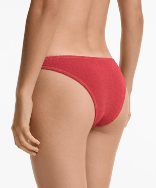 U-CUT CRINKLE MID-RISE BIKINI BOTTOMS- Заказать в России