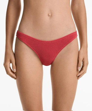 U-CUT CRINKLE MID-RISE BIKINI BOTTOMS- Заказать в России