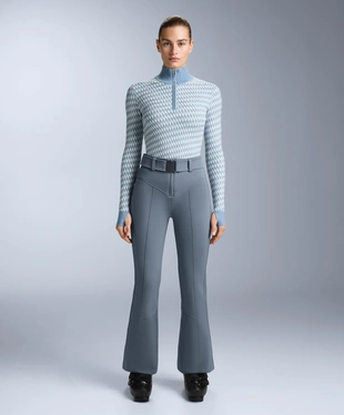 GEOMETRIC JACQUARD KNIT THERMAL BASE LAYER TOP- Заказать в России