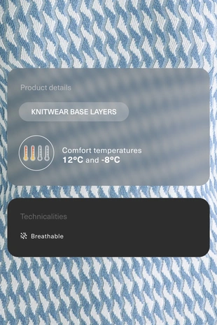 GEOMETRIC JACQUARD KNIT THERMAL BASE LAYER TOP- Заказать в России