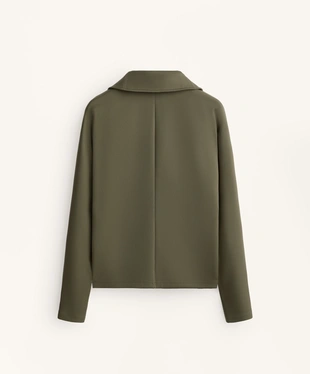 DOUBLE ZIP NEOPRENE-EFFECT JACKET- Заказать в России