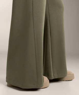 SUPER HIGH-RISE FLARE TROUSERS WITH BRUSHED MODAL- Заказать в России