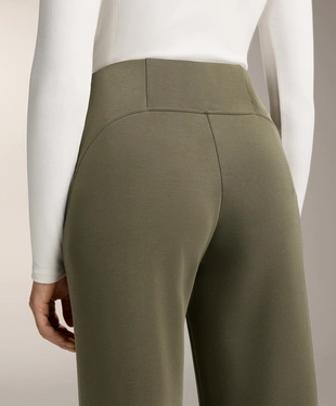 SUPER HIGH-RISE FLARE TROUSERS WITH BRUSHED MODAL- Заказать в России