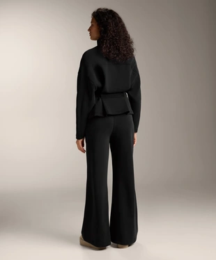 SUPER HIGH-RISE FLARE TROUSERS WITH BRUSHED MODAL- Заказать в России