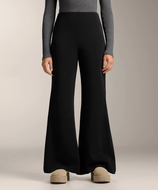SUPER HIGH-RISE FLARE TROUSERS WITH BRUSHED MODAL- Заказать в России
