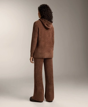 THICK CHENILLE FLARE TROUSERS- Заказать в России