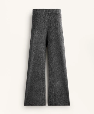 CABLE KNIT FLARE TROUSERS- Заказать в России